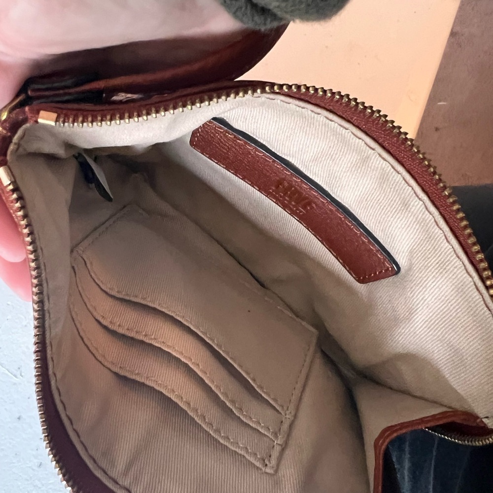 Frye Brown Leather Wristlet with Tassel - Picture 7 of 11